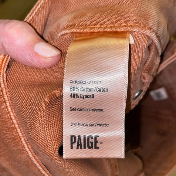 NWOT Paige Mayslie Utility Short in Muted Clay in size 26 - Picture 11 of 11